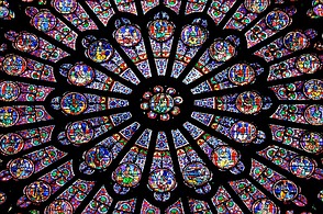 Westliche Fensterrose von Notre-Dame