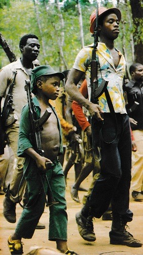 Kinder-Krieger in Afrika