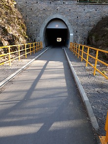 Der Tunnel Auerswalde ist heute ...
