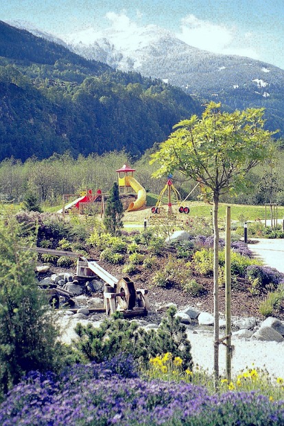 Kinderspielplatz Tierschau Hitte-Hatter-Au Trofana Tyrol Mils Tirol Freizeit-Park