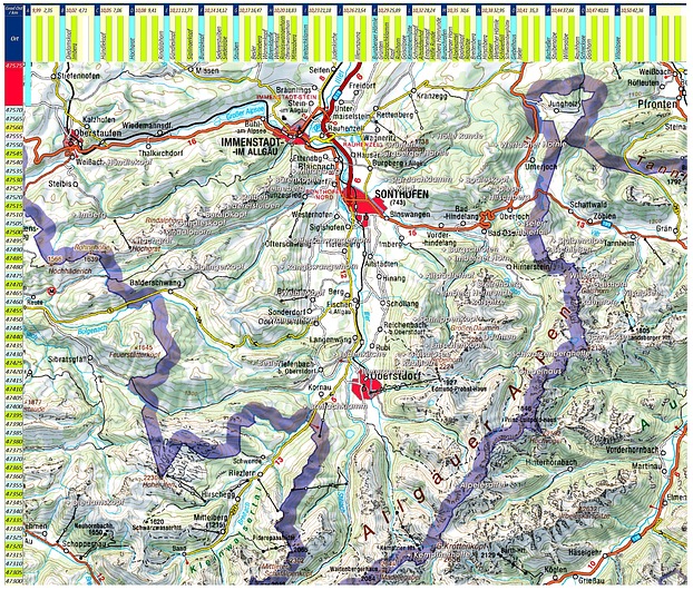 Gesamtkarte Wander-Touren Allgäu - ...