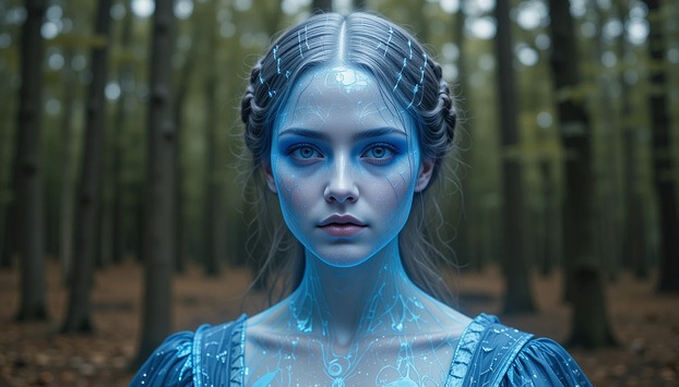 Die Lady in Blue von Texas