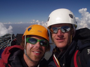 Eiger Gipfel - Stefan Biggel und Simon Steinberger