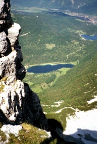 Blick Abstiegsbeginn zum Ferchensee vom Gemsanger