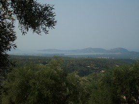 Blick von Nestors Palast auf die Bucht von Navarino