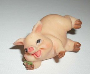 Glücksschweinchen,Monika Hermeling