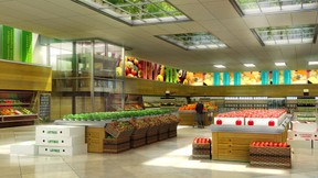 inFarming Supermarkt, Foto: BrightFarm Systems 