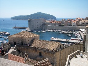 Der hafen von Dubrovnik in Kroatien