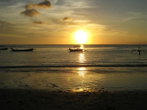 Traumwetter am Strand von Bali
