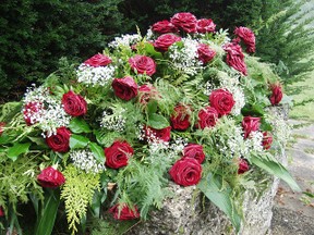 Trauerkranz aus Rosen