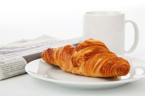 Frühstück Croissant Pause