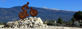 Fahrrad-Statur Mont Ventoux©Alain Hoquel - Col.ADT Vaucluse Tourisme