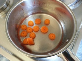Karotten in Scheiben