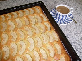 Obstkuchen - Apfelkuchen mit Zimt