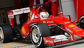 Vettel im Ferrari in Jerez im Februar 2015