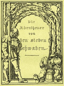 Originalausgabe der 1832 erschienenen "Sieben Schaben" 