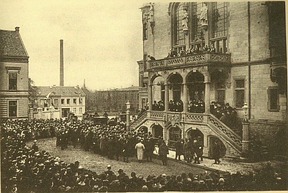 Einweihung des Rathaus Rheydt 1897 (Copyright: ©Stadtarchiv MG)